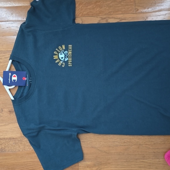 CHAMPION BRAND SIGNATURE MEN'S TEAL GREEN SHORT SLEEVES TEE SHIRT SIZE SMALL - Picture 15 of 16